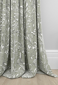 Aviary Velvet, Spruce - Made to Measure Curtain